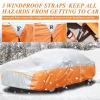 image:imageTecoom Car Cover Waterproof All Weather for Automobiles Light Shell Waterproof UVProof Windproof Design Car Cover with Zipper Storage and Lock for All Weather Indoor Outdoor Fit 191200 Inches SedanSilverOrange