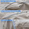 image:imageTecoom Car Cover Waterproof All Weather for Automobiles Light Shell Waterproof UVProof Windproof Design Car Cover with Zipper Storage and Lock for All Weather Indoor Outdoor Fit 191200 Inches SedanLight Brown