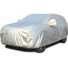 image:imageTecoom Car Cover Waterproof All Weather for Automobiles Light Shell Waterproof UVProof Windproof Design Car Cover with Zipper Storage and Lock for All Weather Indoor Outdoor Fit 191200 Inches Sedan190T Aluminum CottonSilver