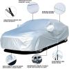 image:imageTecoom Car Cover Waterproof All Weather for Automobiles Light Shell Waterproof UVProof Windproof Design Car Cover with Zipper Storage and Lock for All Weather Indoor Outdoor Fit 191200 Inches SedanSilver190T