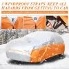 image:imageTecoom Car Cover Waterproof All Weather for Automobiles Light Shell Waterproof UVProof Windproof Design Car Cover with Zipper Storage and Lock for All Weather Indoor Outdoor Fit 191200 Inches SedanSilverOrange