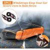 image:imageTecoom Car Cover Waterproof All Weather for Automobiles Light Shell Waterproof UVProof Windproof Design Car Cover with Zipper Storage and Lock for All Weather Indoor Outdoor Fit 191200 Inches SedanBlackOrange