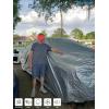 image:imageTecoom Car Cover Waterproof All Weather for Automobiles Light Shell Waterproof UVProof Windproof Design Car Cover with Zipper Storage and Lock for All Weather Indoor Outdoor Fit 191200 Inches SedanSilverOxford