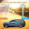 image:imageTecoom Car Cover Waterproof All Weather for Automobiles Light Shell Waterproof UVProof Windproof Design Car Cover with Zipper Storage and Lock for All Weather Indoor Outdoor Fit 191200 Inches SedanAluminum with CottonBlack