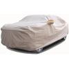 image:imageTecoom Car Cover Waterproof All Weather for Automobiles Light Shell Waterproof UVProof Windproof Design Car Cover with Zipper Storage and Lock for All Weather Indoor Outdoor Fit 191200 Inches SedanLight Brown
