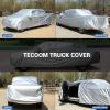 image:imageTecoom Car Cover Waterproof All Weather for Automobiles Light Shell Waterproof UVProof Windproof Design Car Cover with Zipper Storage and Lock for All Weather Indoor Outdoor Fit 191200 Inches SedanSilver190T