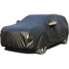 image:imageTecoom Car Cover Waterproof All Weather for Automobiles Light Shell Waterproof UVProof Windproof Design Car Cover with Zipper Storage and Lock for All Weather Indoor Outdoor Fit 191200 Inches SedanAluminum with CottonBlack