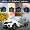 image:imageTecoom Car Cover Waterproof All Weather for Automobiles Light Shell Waterproof UVProof Windproof Design Car Cover with Zipper Storage and Lock for All Weather Indoor Outdoor Fit 191200 Inches SedanSilverPolyester