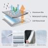 image:imageTecoom Car Cover Waterproof All Weather for Automobiles Light Shell Waterproof UVProof Windproof Design Car Cover with Zipper Storage and Lock for All Weather Indoor Outdoor Fit 191200 Inches Sedan190T Aluminum CottonSilver