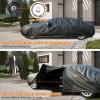 image:imageTecoom Car Cover Waterproof All Weather for Automobiles Light Shell Waterproof UVProof Windproof Design Car Cover with Zipper Storage and Lock for All Weather Indoor Outdoor Fit 191200 Inches SedanAluminum with CottonBlack
