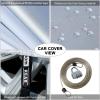 image:imageTecoom Car Cover Waterproof All Weather for Automobiles Light Shell Waterproof UVProof Windproof Design Car Cover with Zipper Storage and Lock for All Weather Indoor Outdoor Fit 191200 Inches SedanSilverPolyester