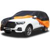 image:imageTecoom Car Cover Waterproof All Weather for Automobiles Light Shell Waterproof UVProof Windproof Design Car Cover with Zipper Storage and Lock for All Weather Indoor Outdoor Fit 191200 Inches SedanBlackOrange