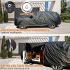 image:imageTecoom Car Cover Waterproof All Weather for Automobiles Light Shell Waterproof UVProof Windproof Design Car Cover with Zipper Storage and Lock for All Weather Indoor Outdoor Fit 191200 Inches SedanAluminum with CottonBlack
