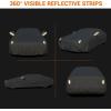 image:imageTecoom Car Cover Waterproof All Weather for Automobiles Light Shell Waterproof UVProof Windproof Design Car Cover with Zipper Storage and Lock for All Weather Indoor Outdoor Fit 191200 Inches Sedan190T Aluminum CottonSilver