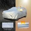 image:imageTecoom Car Cover Waterproof All Weather for Automobiles Light Shell Waterproof UVProof Windproof Design Car Cover with Zipper Storage and Lock for All Weather Indoor Outdoor Fit 191200 Inches Sedan190T Aluminum CottonSilver