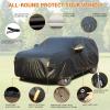 image:imageTecoom Car Cover Waterproof All Weather for Automobiles Light Shell Waterproof UVProof Windproof Design Car Cover with Zipper Storage and Lock for All Weather Indoor Outdoor Fit 191200 Inches SedanAluminum with CottonBlack