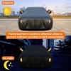 image:imageTecoom Car Cover Waterproof All Weather for Automobiles Light Shell Waterproof UVProof Windproof Design Car Cover with Zipper Storage and Lock for All Weather Indoor Outdoor Fit 191200 Inches SedanAluminum with CottonBlack