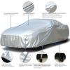 image:imageTecoom Car Cover Waterproof All Weather for Automobiles Light Shell Waterproof UVProof Windproof Design Car Cover with Zipper Storage and Lock for All Weather Indoor Outdoor Fit 191200 Inches SedanSilverOxford