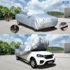 image:imageTecoom Car Cover Waterproof All Weather for Automobiles Light Shell Waterproof UVProof Windproof Design Car Cover with Zipper Storage and Lock for All Weather Indoor Outdoor Fit 191200 Inches SedanSilver190T