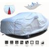 image:imageTecoom Car Cover Waterproof All Weather for Automobiles Light Shell Waterproof UVProof Windproof Design Car Cover with Zipper Storage and Lock for All Weather Indoor Outdoor Fit 191200 Inches SedanSilverOxford