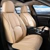 image:imageCoverado Car Seat Covers Full Set Waterproof Nappa Leather Seat Covers for Car Car Seat Protector with Lumbar Support Automotive Seat Covers Universal Fit for Most Cars SUV Trucks BlackampPinkABeige