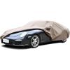 image:imageTecoom Car Cover Waterproof All Weather for Automobiles Light Shell Waterproof UVProof Windproof Design Car Cover with Zipper Storage and Lock for All Weather Indoor Outdoor Fit 191200 Inches SedanLight Brown