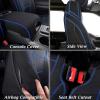 image:imageCoverado Car Seat Cover Full Set with Waterproof Neoprene F150 Seat Covers for Trucks Compatible with Ford F150 20152024 Crew Cab amp 20172024 F250 F350 F450 Front Back Seat Protector Black amp Blue