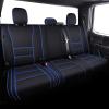 image:imageCoverado Car Seat Cover Full Set with Waterproof Neoprene F150 Seat Covers for Trucks Compatible with Ford F150 20152024 Crew Cab amp 20172024 F250 F350 F450 Front Back Seat Protector Black amp Blue