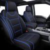 image:imageCoverado Car Seat Cover Full Set with Waterproof Neoprene F150 Seat Covers for Trucks Compatible with Ford F150 20152024 Crew Cab amp 20172024 F250 F350 F450 Front Back Seat Protector Black amp Blue
