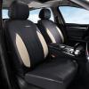 image:imageCoverado Seat Covers Red Car Seat Covers Full Set Automotive Seat Covers 5 Seats Waterproof Black Car Seat Protectors Universal Fit for SUVs Trucks Sedansbeigeblack