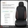 image:imageCoverado Seat Covers Red Car Seat Covers Full Set Automotive Seat Covers 5 Seats Waterproof Black Car Seat Protectors Universal Fit for SUVs Trucks Sedanscoffeeblack