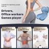 image:imageCoverado Car Seat Cushion and Lumbar Support Pillow One Piece Memory Foam Ergonomic Back Support Driving Seat Cushion for Back Pain NonSlip Washable Cushion for Car Driver OfficeA Seat Cushion Lumbar Supportblue