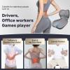 image:imageCoverado Car Seat Cushion and Lumbar Support Pillow One Piece Memory Foam Ergonomic Back Support Driving Seat Cushion for Back Pain NonSlip Washable Cushion for Car Driver OfficeA Seat Cushion Lumbar Supportgraynew