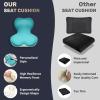 image:imageCoverado Car Seat Cushion and Lumbar Support Pillow One Piece Memory Foam Ergonomic Back Support Driving Seat Cushion for Back Pain NonSlip Washable Cushion for Car Driver OfficeA Seat Cushion Lumbar Supportgreen