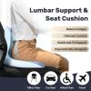 image:imageCoverado Car Seat Cushion and Lumbar Support Pillow One Piece Memory Foam Ergonomic Back Support Driving Seat Cushion for Back Pain NonSlip Washable Cushion for Car Driver OfficeA Seat Cushion Lumbar Supportblue