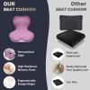 image:imageCoverado Car Seat Cushion and Lumbar Support Pillow One Piece Memory Foam Ergonomic Back Support Driving Seat Cushion for Back Pain NonSlip Washable Cushion for Car Driver OfficeA Seat Cushion Lumbar Supportpurple