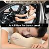 image:imageCoverado Car Seat Cushion and Lumbar Support Pillow One Piece Memory Foam Ergonomic Back Support Driving Seat Cushion for Back Pain NonSlip Washable Cushion for Car Driver OfficeNeck Pillowbeige
