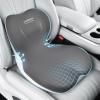 image:imageCoverado Car Seat Cushion and Lumbar Support Pillow One Piece Memory Foam Ergonomic Back Support Driving Seat Cushion for Back Pain NonSlip Washable Cushion for Car Driver OfficeA Seat Cushion Lumbar Supportgray
