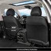 image:imageCoverado Red Car Seat Covers Full Set Waterproof Front Seats Back Seat Cover Leather Car Seat Cushion Universal Fit for Most CarsBlack