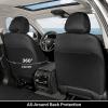 image:imageCoverado Red Car Seat Covers Full Set Waterproof Front Seats Back Seat Cover Leather Car Seat Cushion Universal Fit for Most CarsBlackBlue