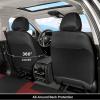 image:imageCoverado Red Car Seat Covers Full Set Waterproof Front Seats Back Seat Cover Leather Car Seat Cushion Universal Fit for Most CarsBlackRed