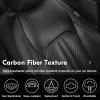 image:imageCoverado Red Car Seat Covers Full Set Waterproof Front Seats Back Seat Cover Leather Car Seat Cushion Universal Fit for Most CarsCFBlack