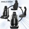 image:imageCoverado Red Car Seat Covers Full Set Waterproof Front Seats Back Seat Cover Leather Car Seat Cushion Universal Fit for Most CarsCFBlackWhite