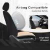 image:imageCoverado 3D Air Mesh Rear Car Seat Cover Sports Carbon Fiber Design Breathable Seat Protectors Airbag Compatible Comfort Universal for Most Cars VanTrucks SUV BlackampGreyBeigeMesh