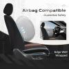 image:imageCoverado 3D Air Mesh Rear Car Seat Cover Sports Carbon Fiber Design Breathable Seat Protectors Airbag Compatible Comfort Universal for Most Cars VanTrucks SUV BlackampGreyBrownMesh