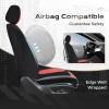 image:imageCoverado 3D Air Mesh Rear Car Seat Cover Sports Carbon Fiber Design Breathable Seat Protectors Airbag Compatible Comfort Universal for Most Cars VanTrucks SUV BlackampGreyBlackWineMesh