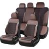 image:imageCoverado 3D Air Mesh Rear Car Seat Cover Sports Carbon Fiber Design Breathable Seat Protectors Airbag Compatible Comfort Universal for Most Cars VanTrucks SUV BlackampGreyBrownMesh