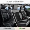 image:imageCoverado 3D Air Mesh Rear Car Seat Cover Sports Carbon Fiber Design Breathable Seat Protectors Airbag Compatible Comfort Universal for Most Cars VanTrucks SUV BlackampGreyBlackGrayMesh