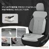 image:imageCoverado 3D Air Mesh Rear Car Seat Cover Sports Carbon Fiber Design Breathable Seat Protectors Airbag Compatible Comfort Universal for Most Cars VanTrucks SUV BlackampGreyGrayLether
