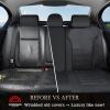image:imageCoverado 3D Air Mesh Rear Car Seat Cover Sports Carbon Fiber Design Breathable Seat Protectors Airbag Compatible Comfort Universal for Most Cars VanTrucks SUV BlackampGreyBlackLether